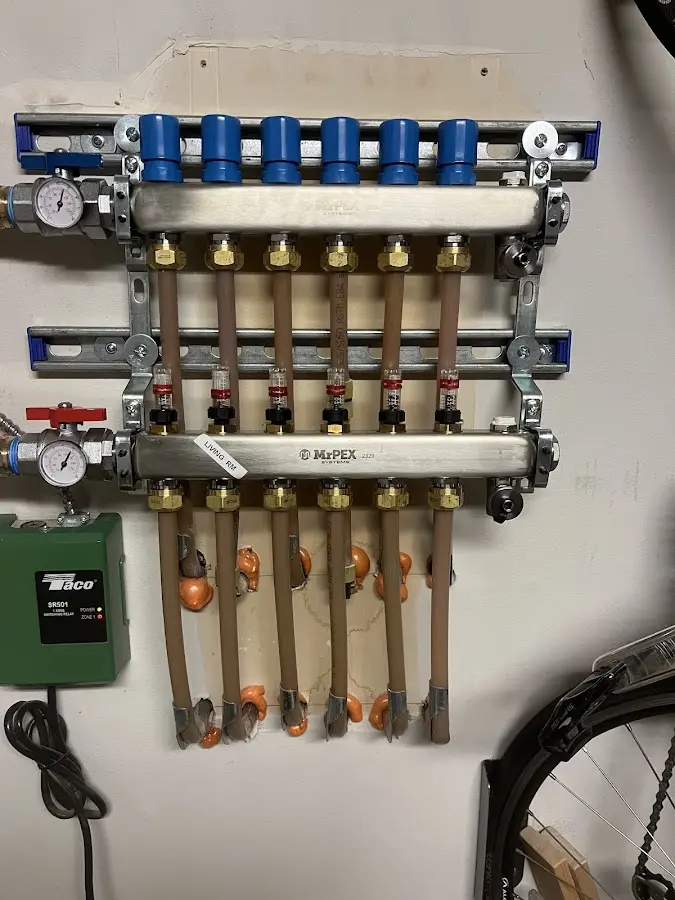 Plumber performing Leak Detection at a residential property in Morganton